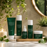 Private Label Skin Repair Centella Skin Care Kit Soothes Acne Face Care Centella Asiatica Extract Natural Facial Skin Care Set