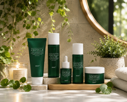 Private Label Skin Repair Centella Skin Care Kit Soothes Acne Face Care Centella Asiatica Extract Natural Facial Skin Care Set