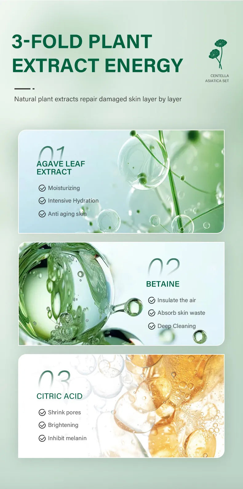 Madagascar Centella 5-Piece Skincare Set